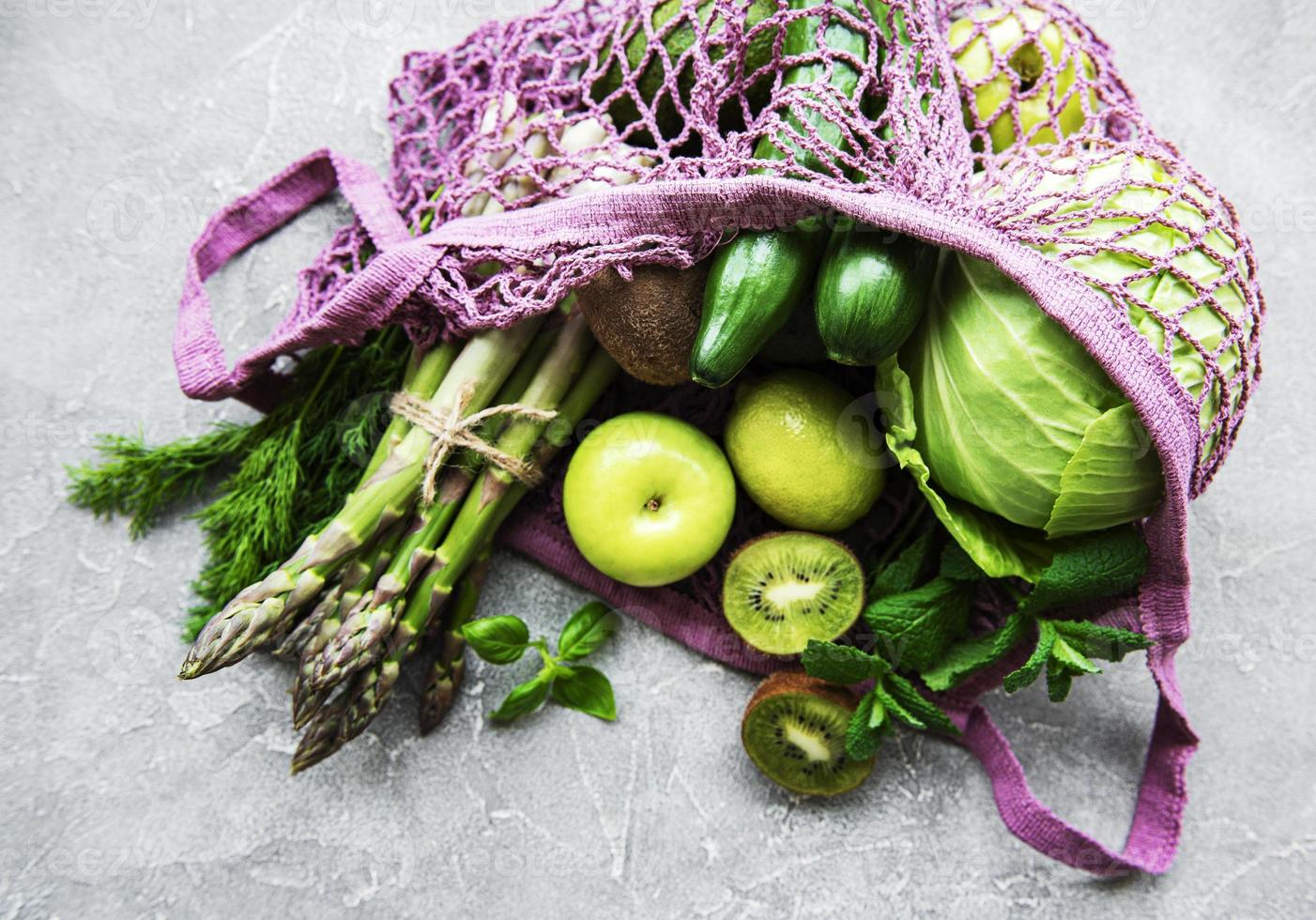 Fondo de concepto de comida vegetariana saludable foto