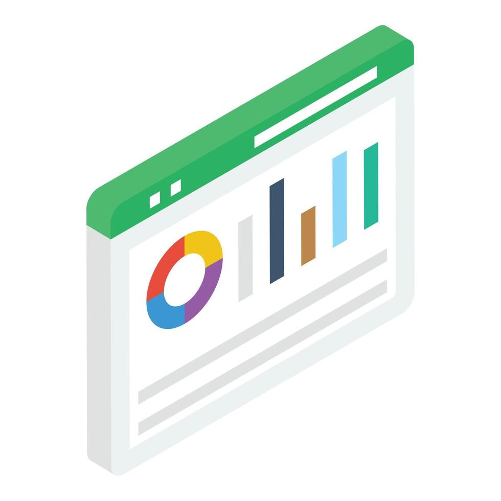 Analytics Website Concepts vector