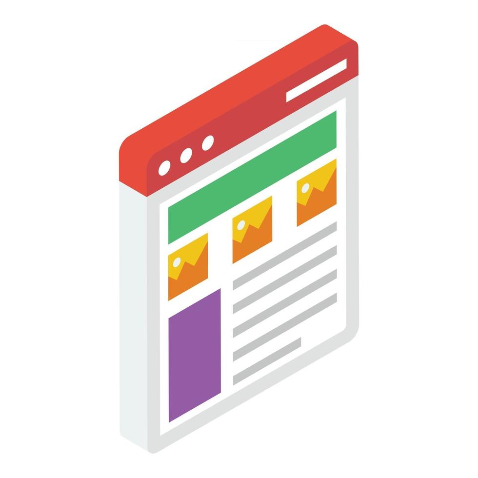 Web Layout Concepts vector