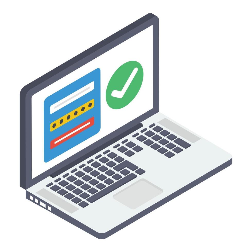 Website Login Concepts vector