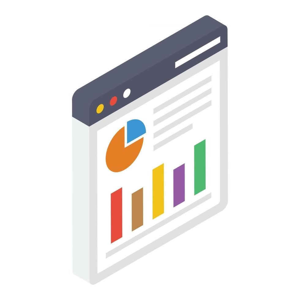 Data Analytics Website vector