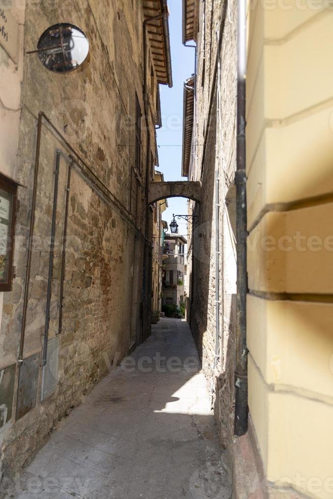 Architecture of streets and squares in the town of Bevagna photo