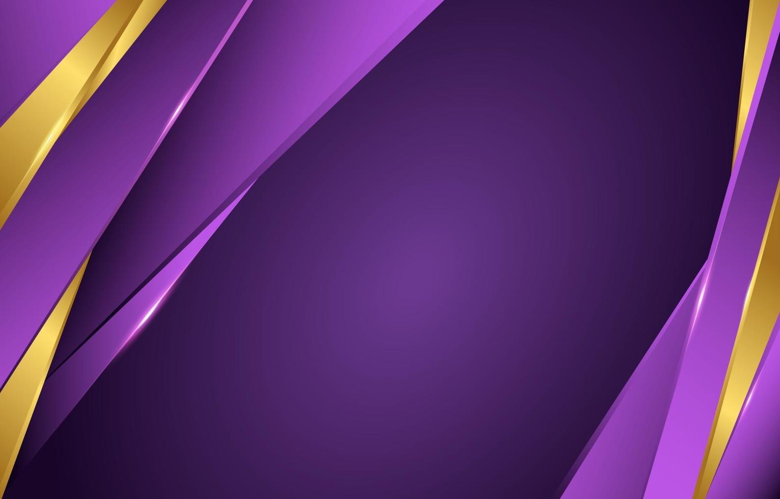 morado dorado con acento dorado vector