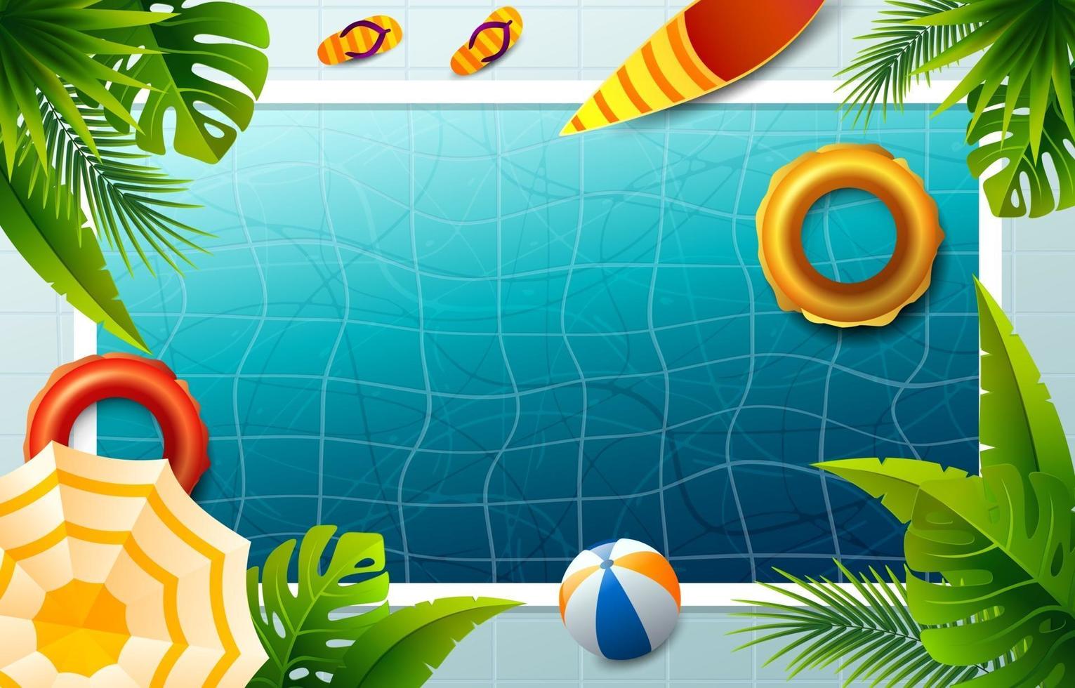 Swimming Pool Background vector