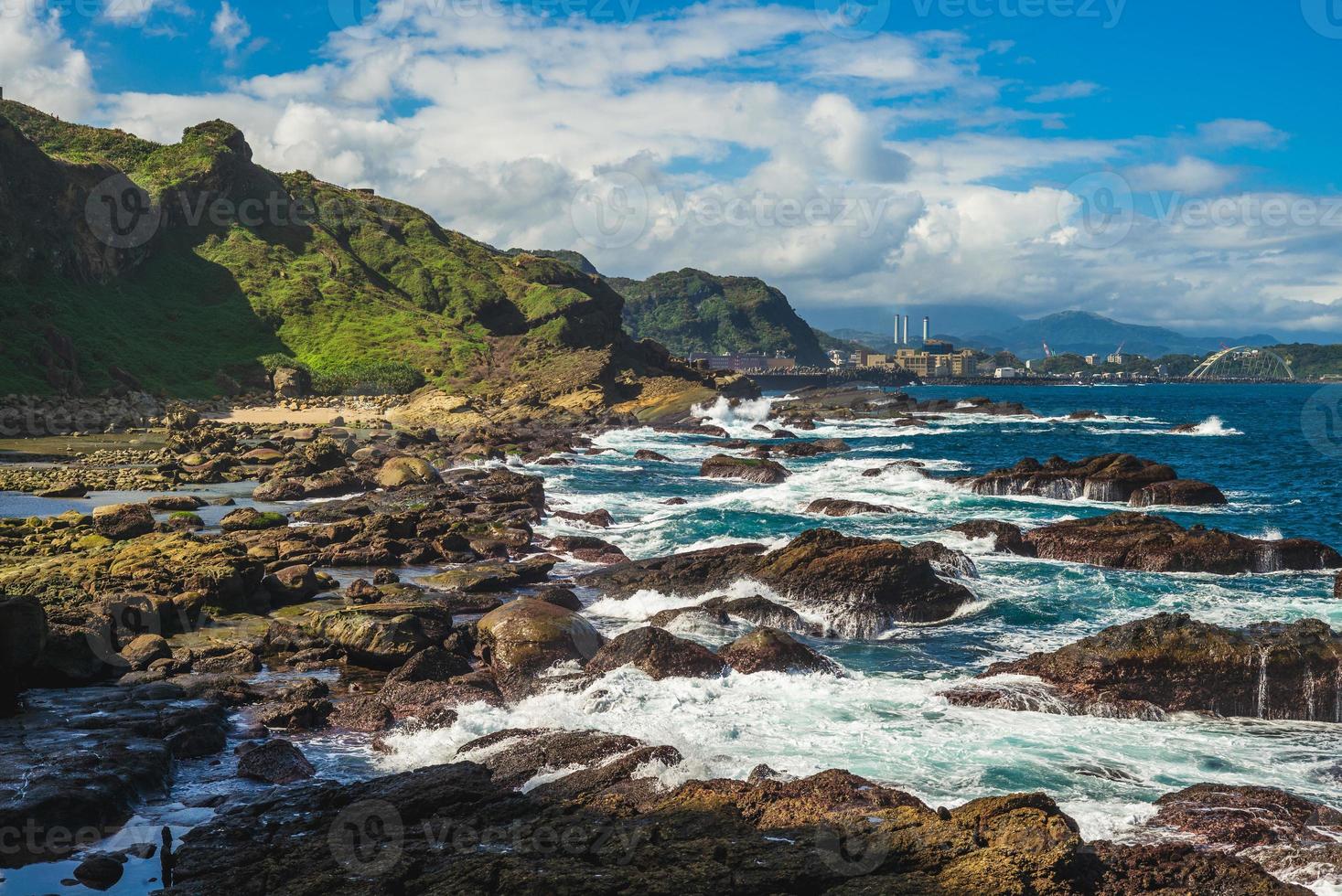 Badouzi Coastal Park, aka Wangyou Valley, in Keelung, Taiwan photo