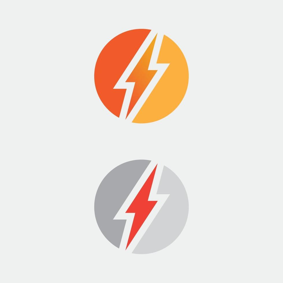 flash eléctrico vector relámpago icono logo y símbolos