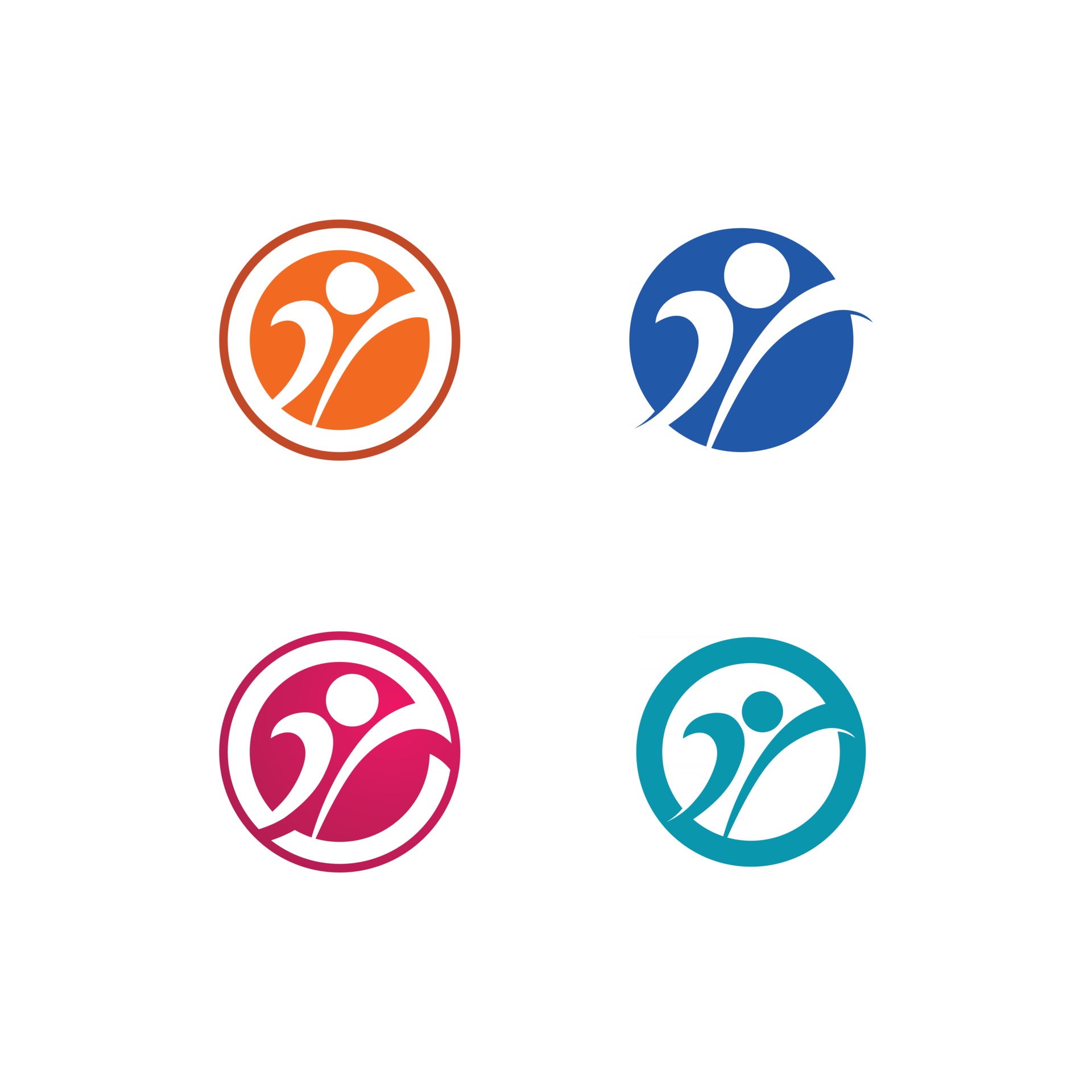 People logo set 2866438 Vector Art at Vecteezy
