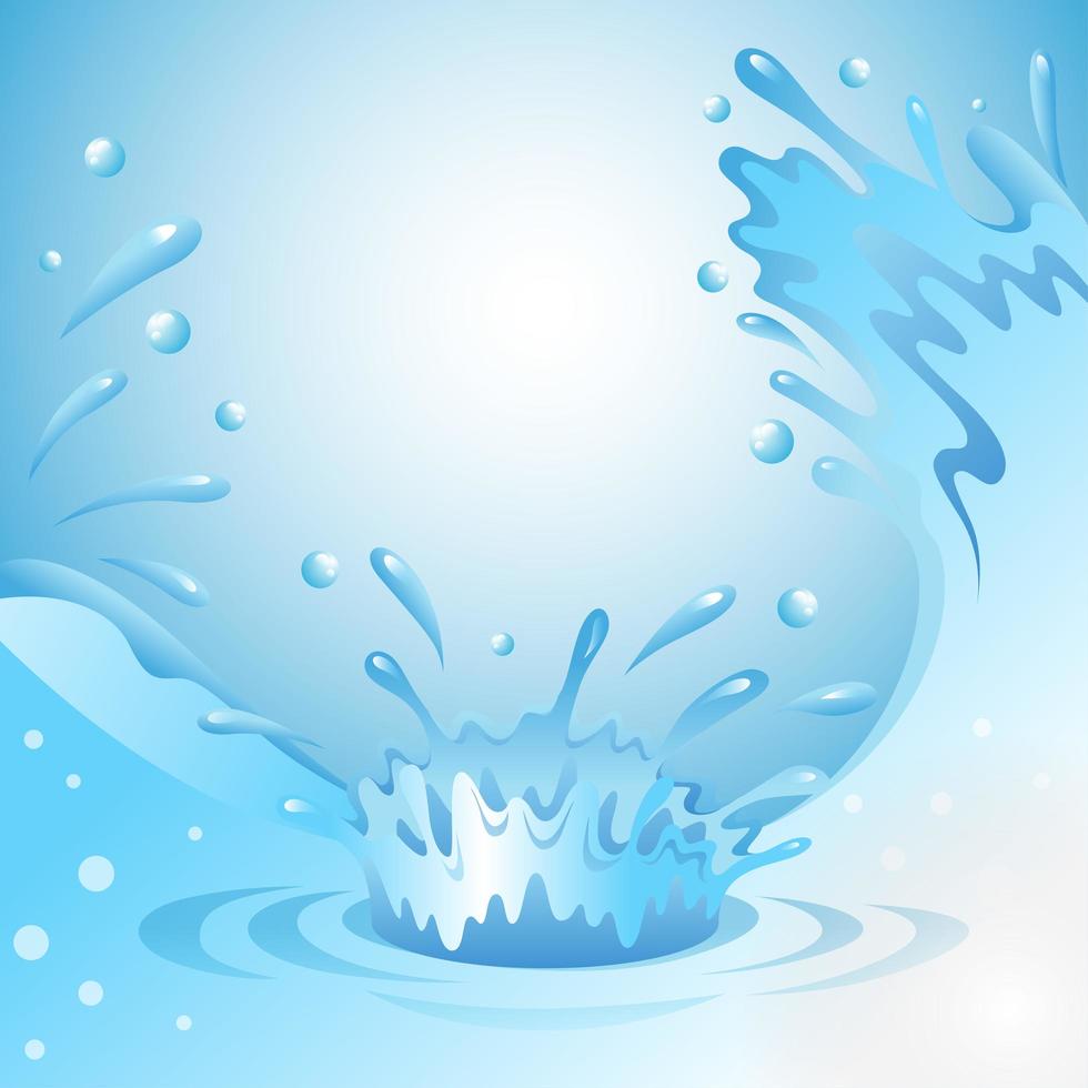 Water Splash Concept Background vector