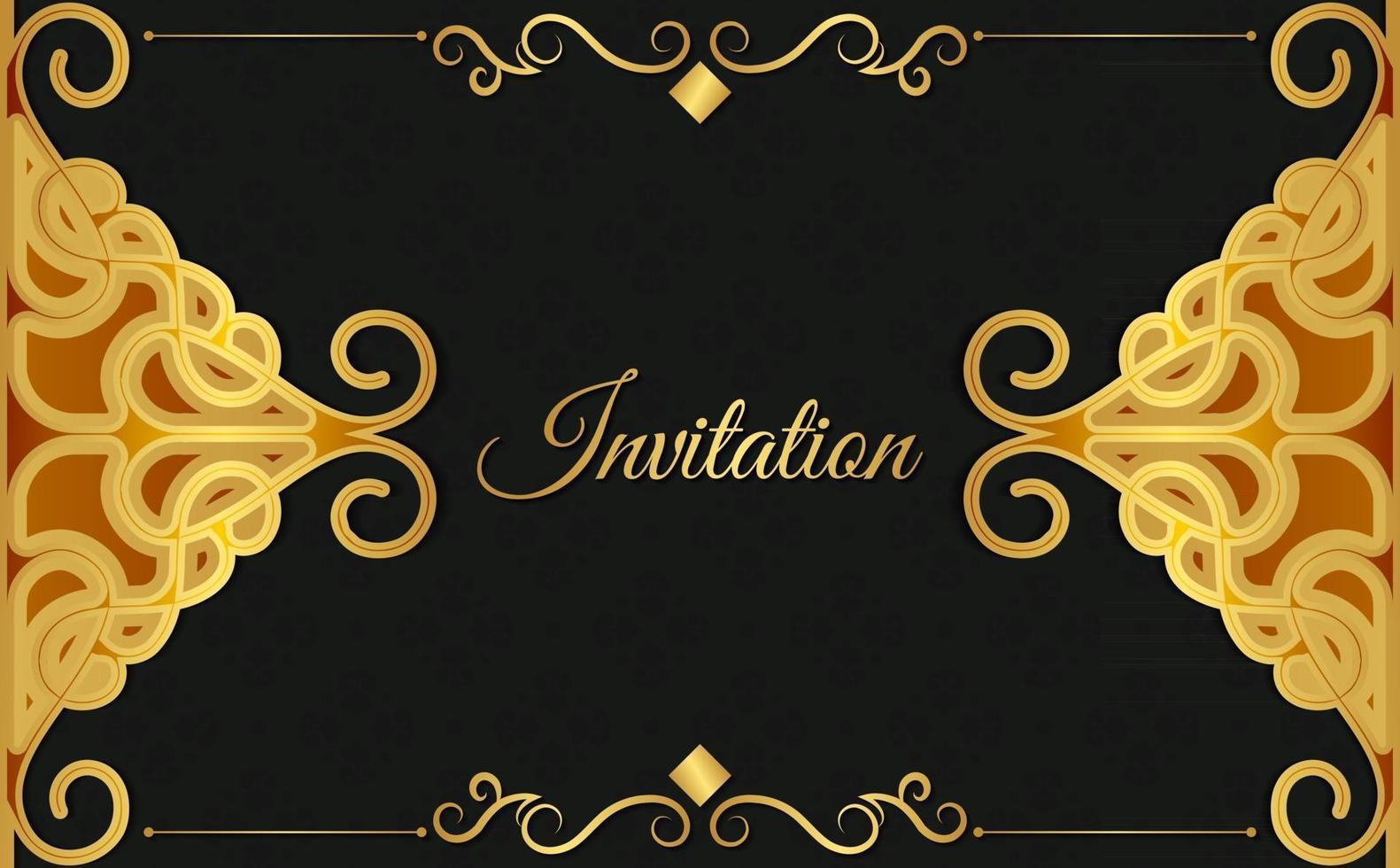 luxury invitation background style ornamental pattern vector