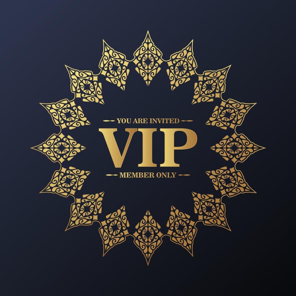 elegante fondo de adorno vip vector