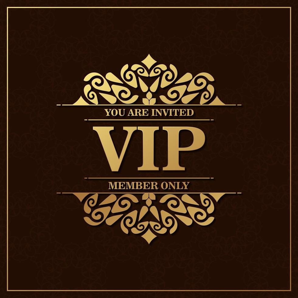 Elegant VIP ornament background vector