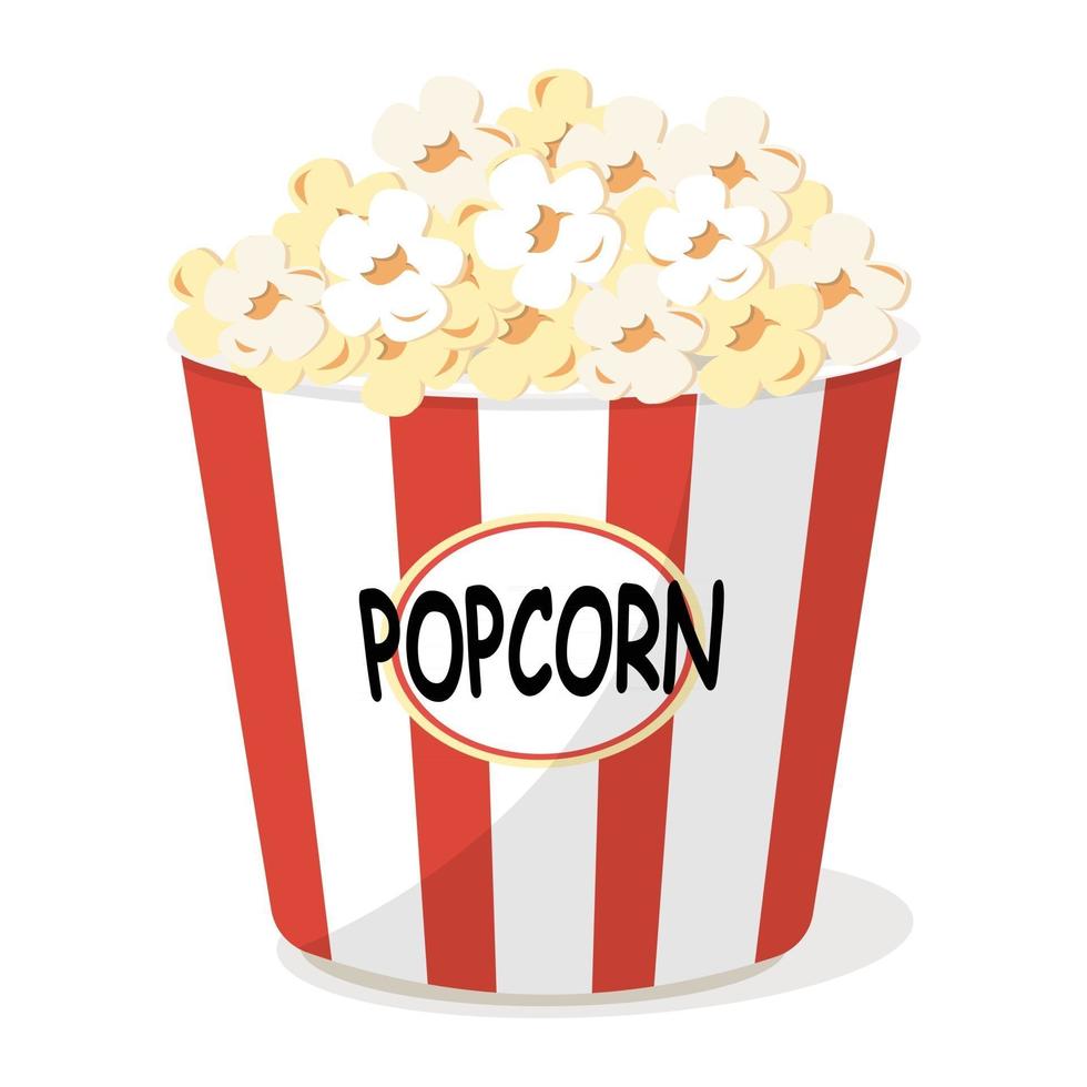 cinema popcorn bucket vector