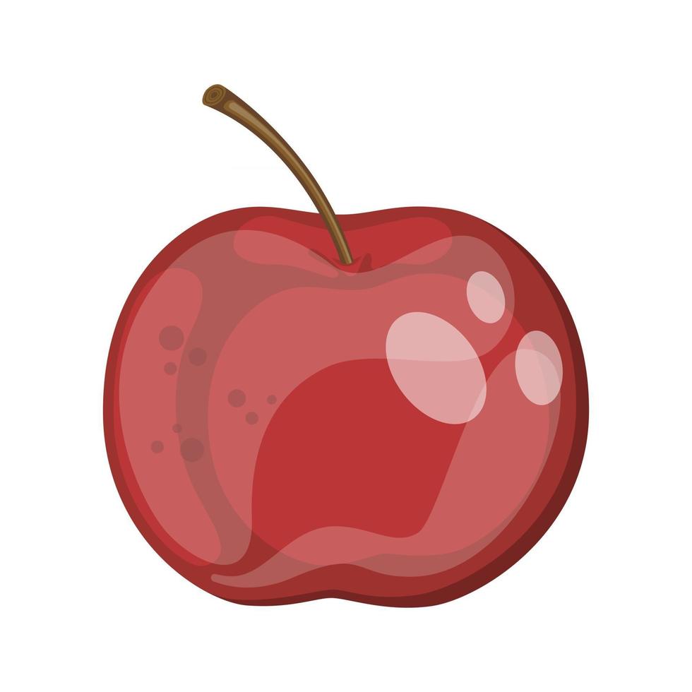 red apple , vector illustration