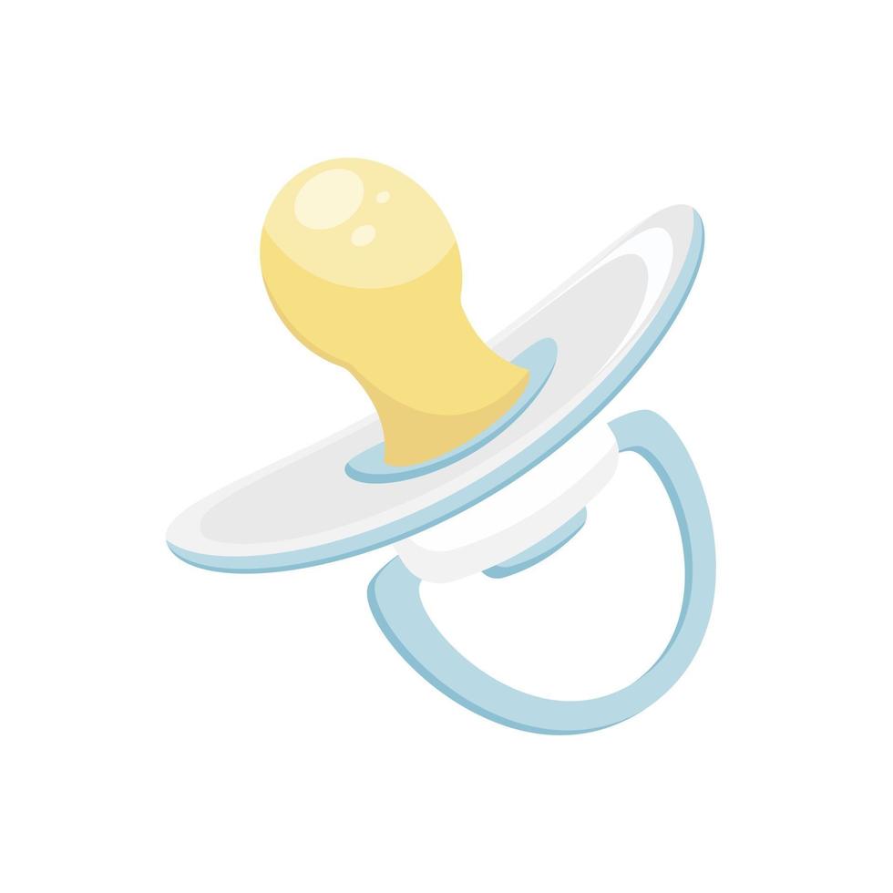 infant baby blue pacifier vector