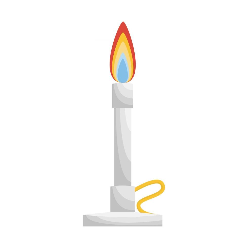 laboratory Bunsen burner vector