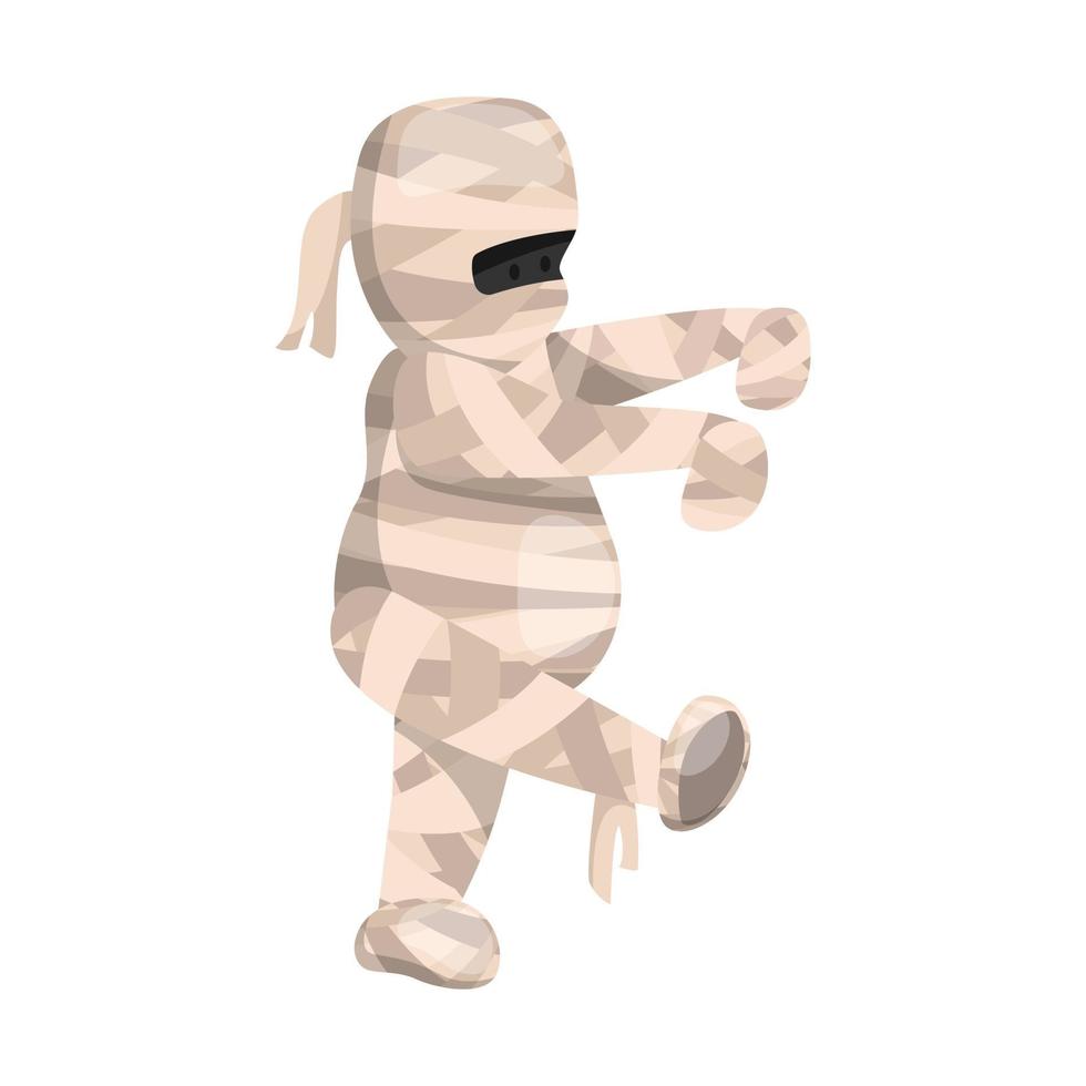 Walking mummy zombie vector