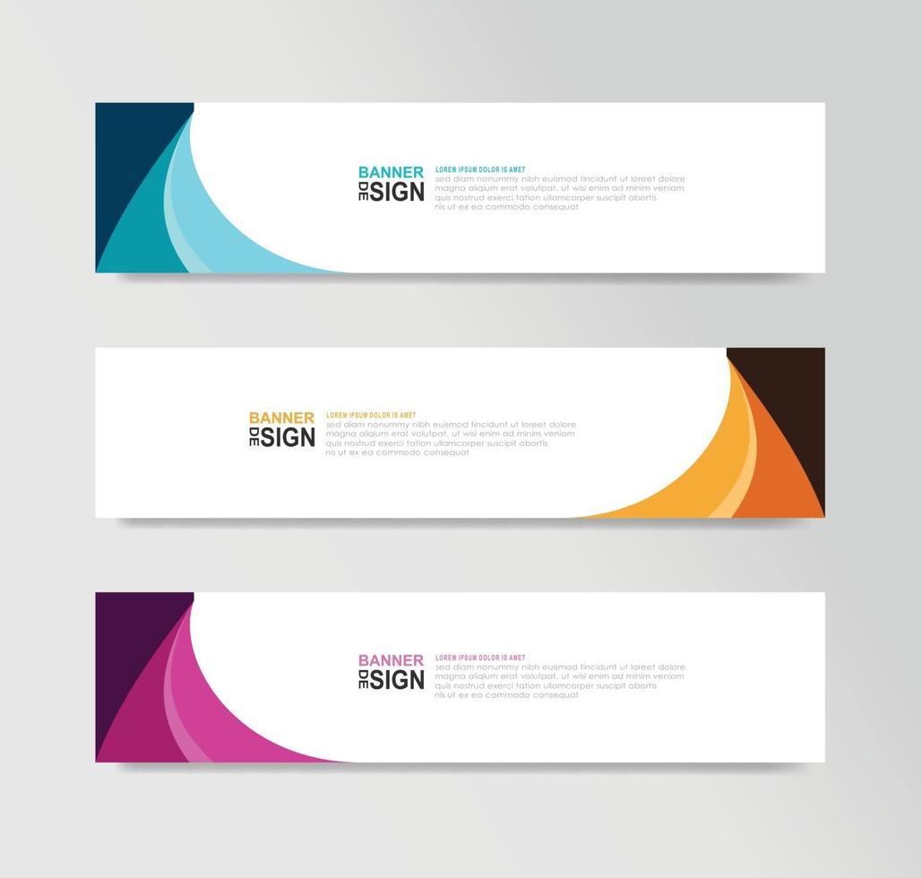 Vector Abstract Banner Design Web Template