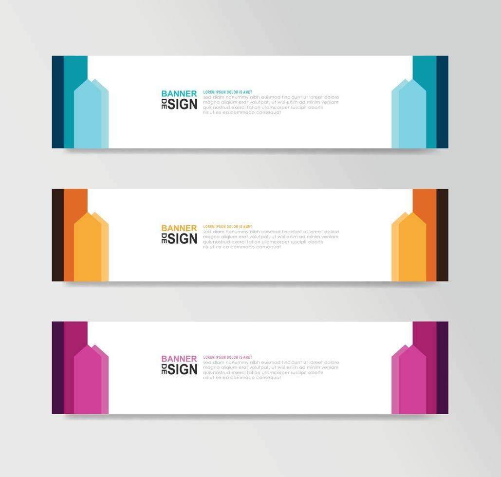 Vector Abstract Banner Design Web Template