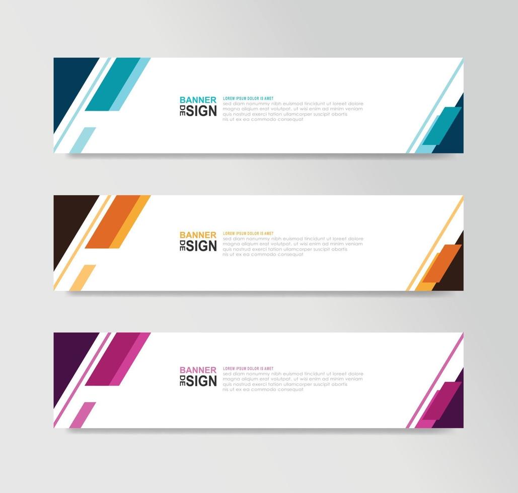 Vector Abstract Banner Design Web Template