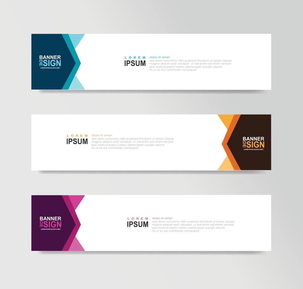 Vector Abstract Banner Design Web Template