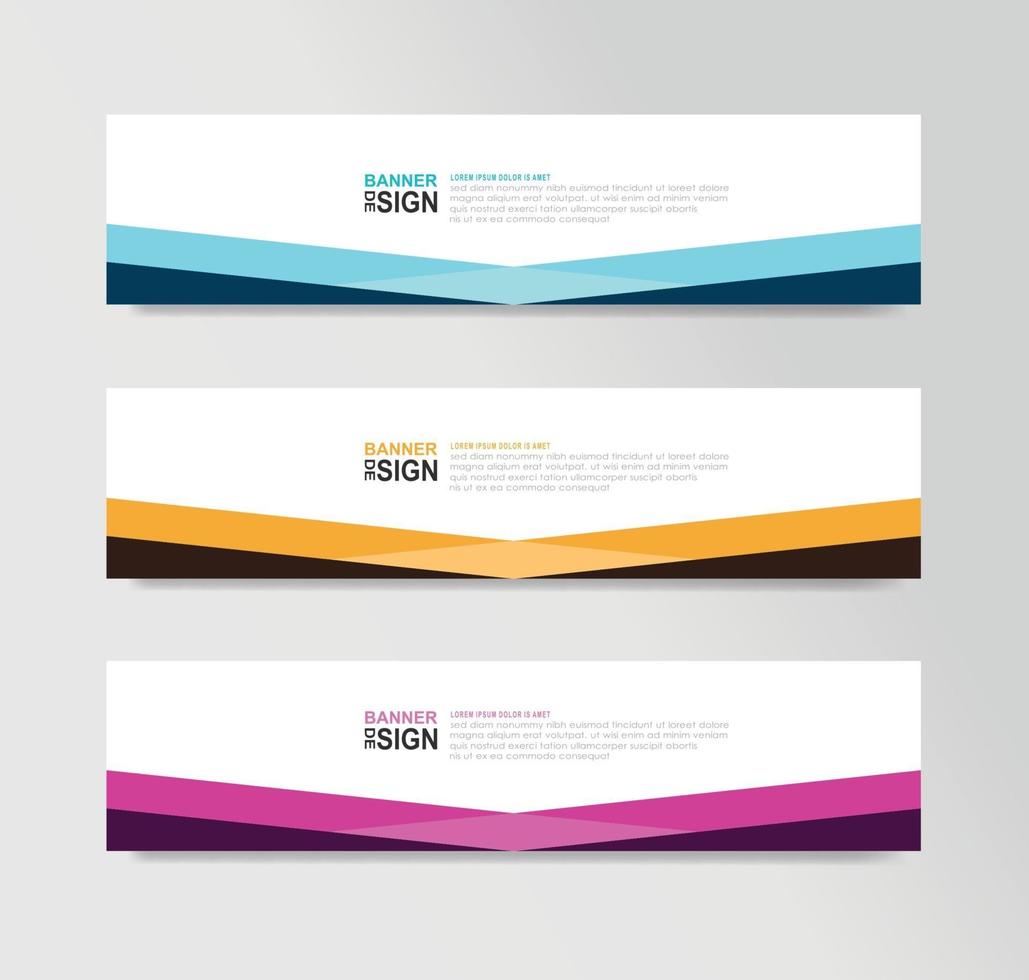 Vector Abstract Banner Design Web Template