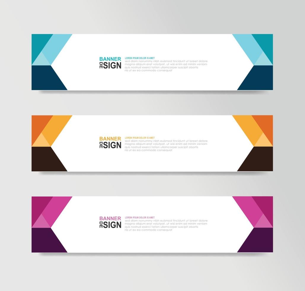 Vector Abstract Banner Design Web Template