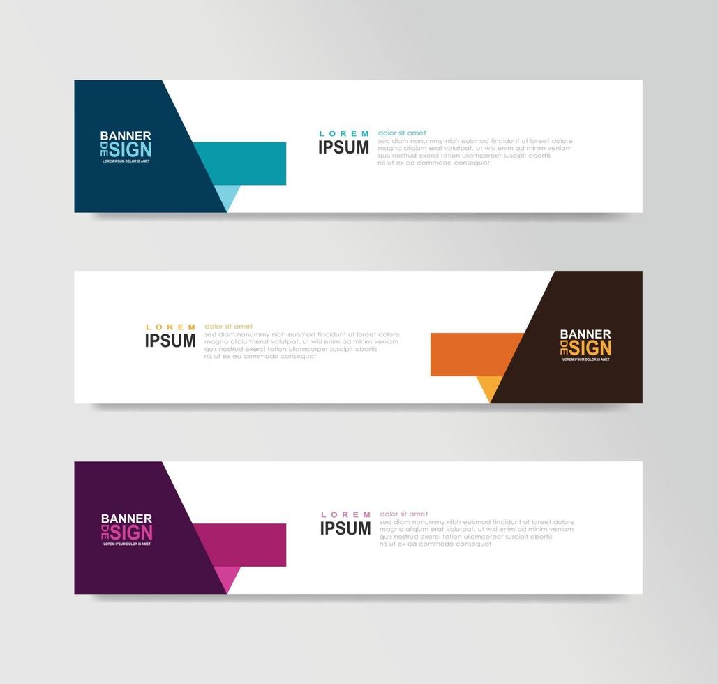 Vector Abstract Banner Design Web Template