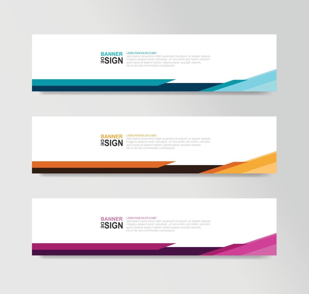 Vector Abstract Banner Design Web Template