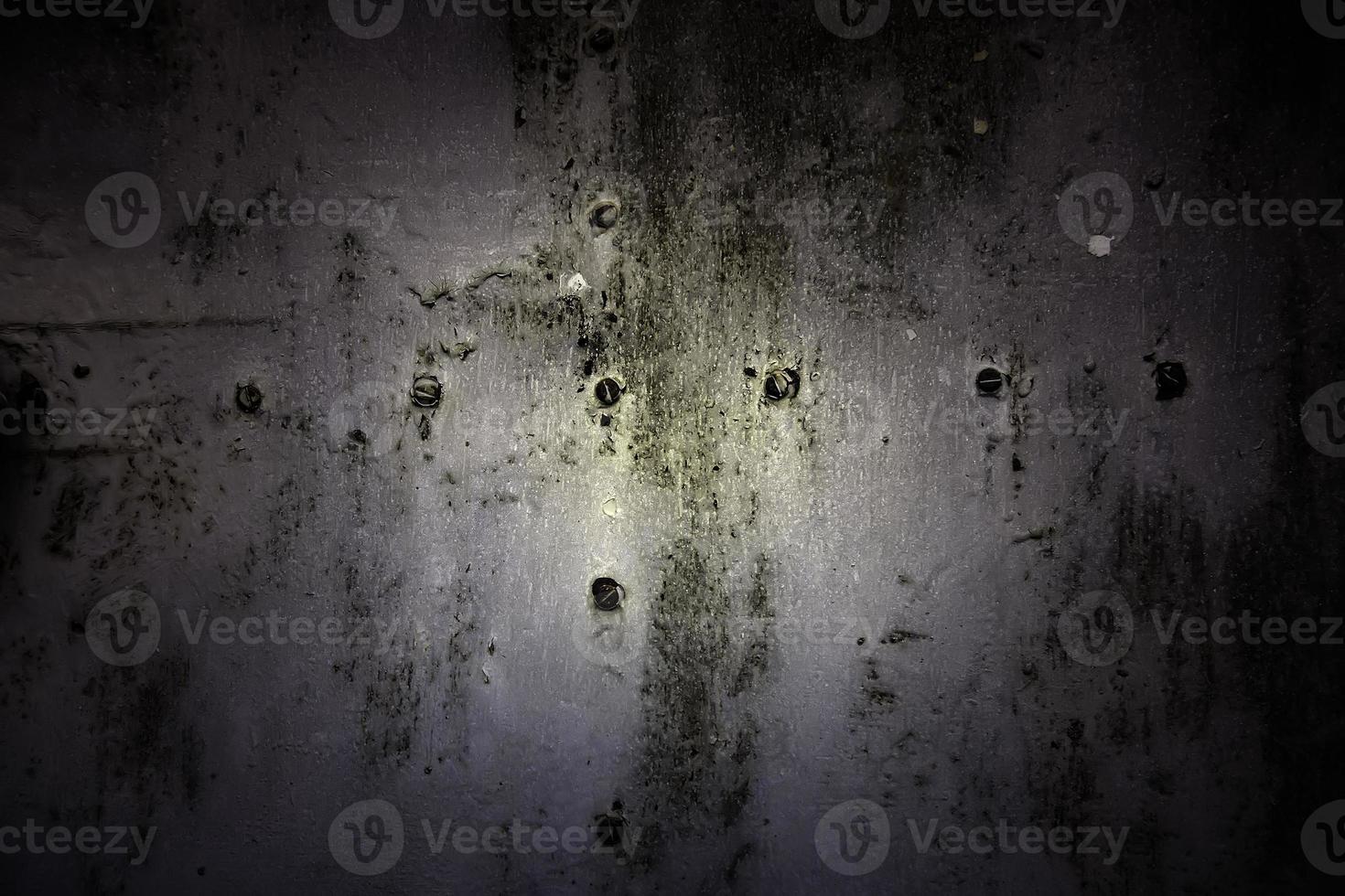 textura de óxido en la pared de metal foto