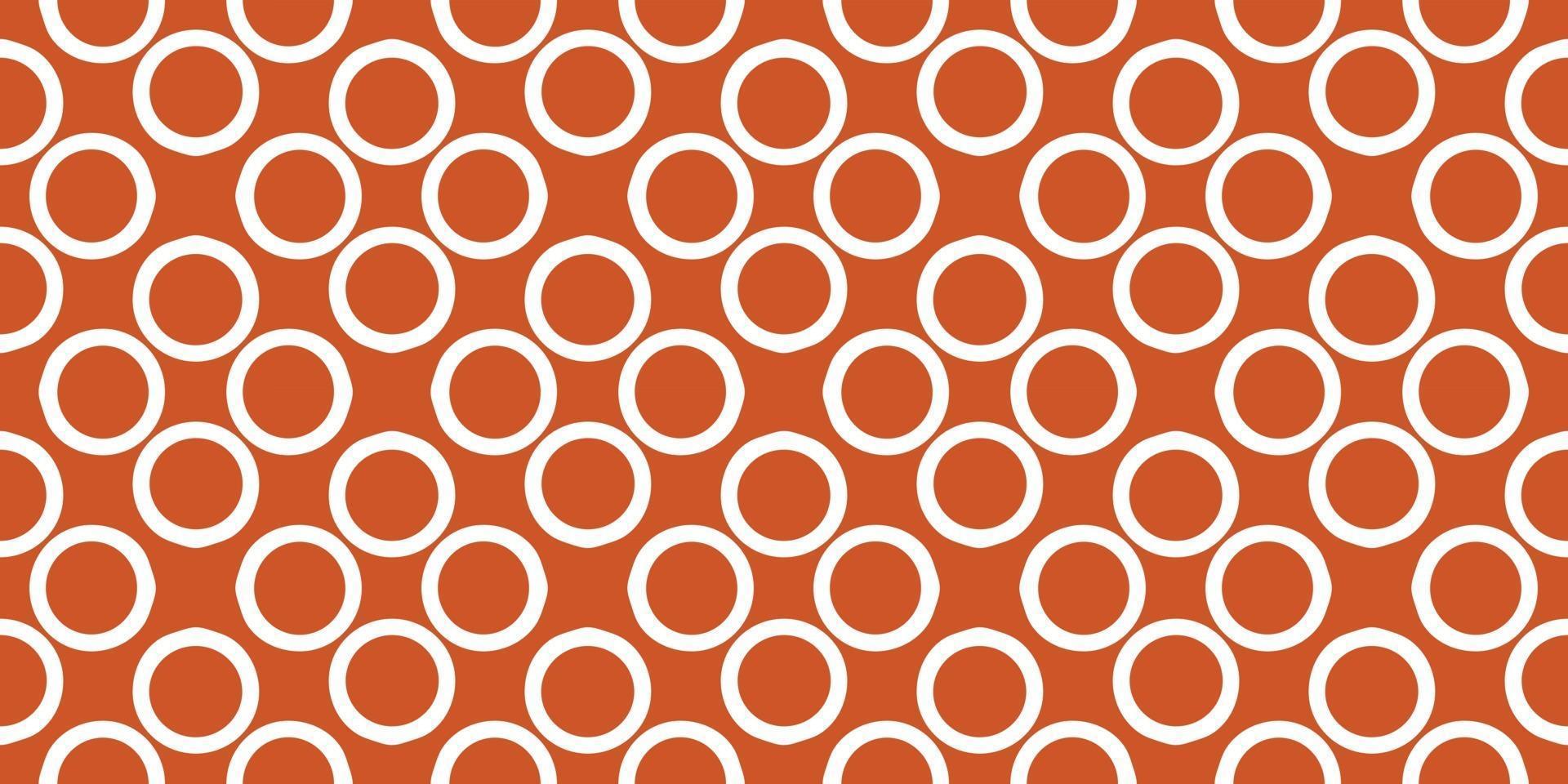 Circle pattern orange background Vector illustration