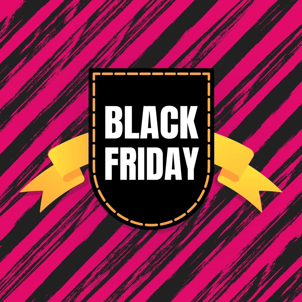 Black friday sale inspiration poster, banner or flyer vector illustration