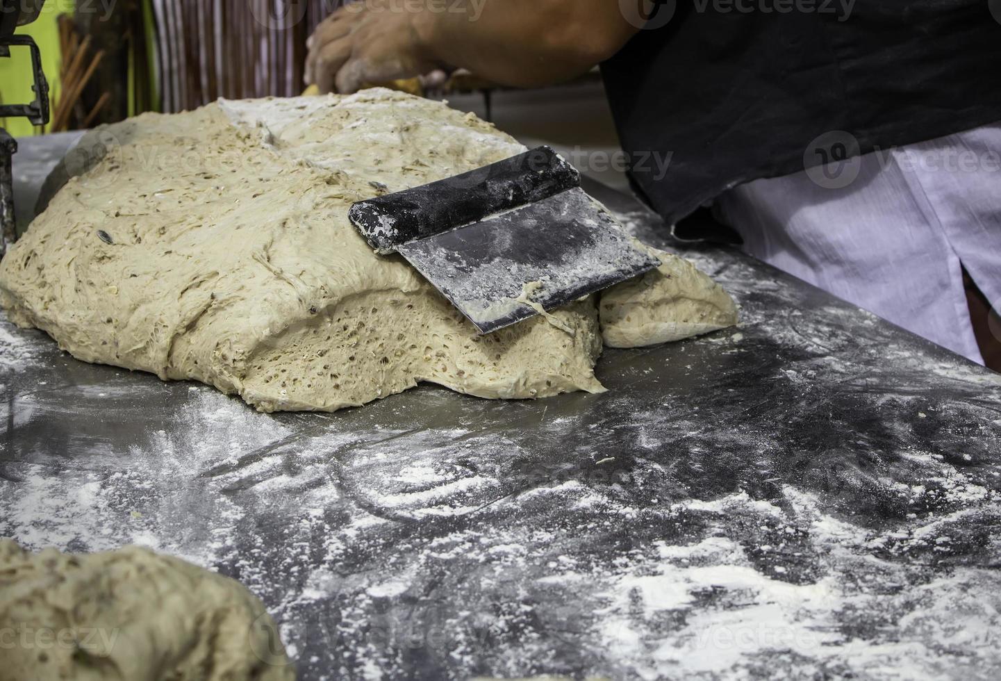 Making bread dough photo