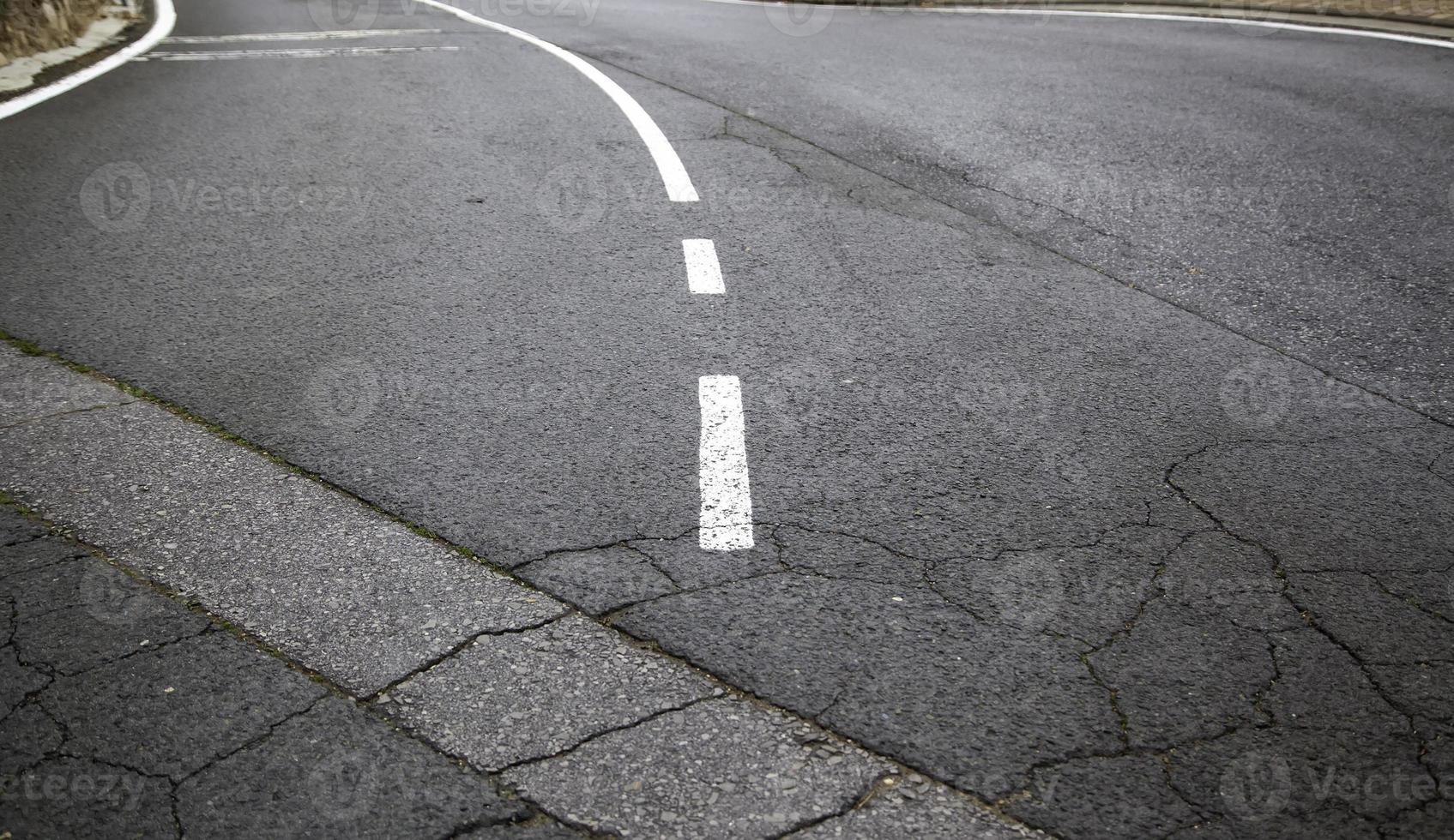 detalle de la textura de la carretera foto