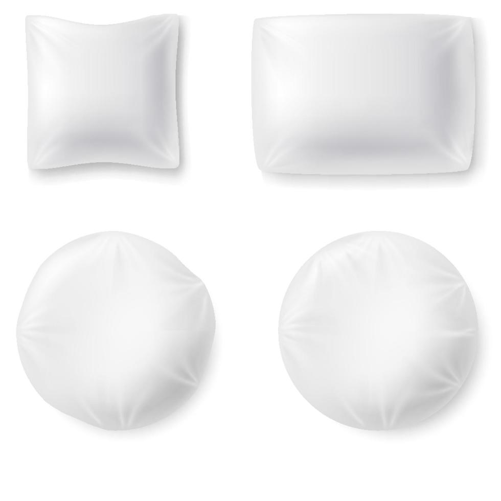 Set of MockUp of a Realistic Pillows vector