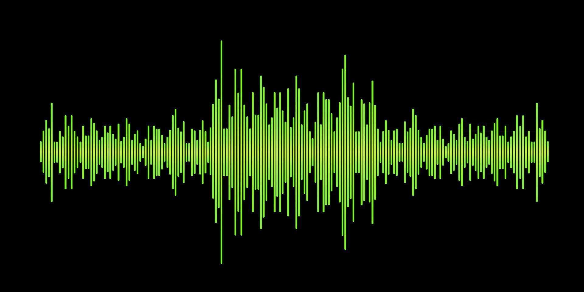 Modern vector illustration of Sound save equalizer on black background.