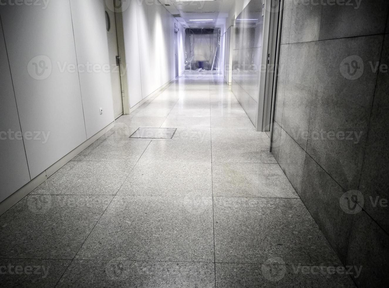 Hospital corridor in interior photo