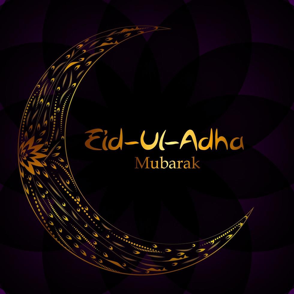 Vector Illustration of Beautiful Greeting Card Design Eid Adha Festival of Sacrifice