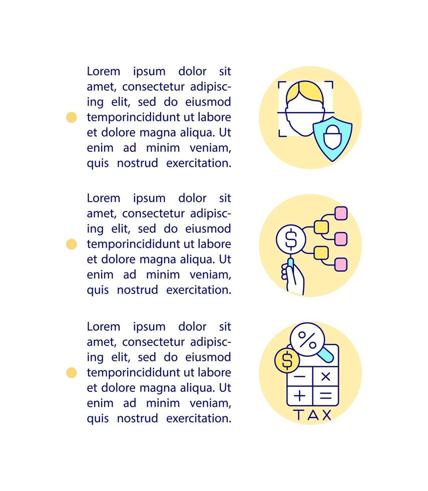 Ethical fundraising standards concept line icons with text. PPT page vector template with copy space. Brochure, magazine, newsletter design element. Money gathering linear illustrations on white