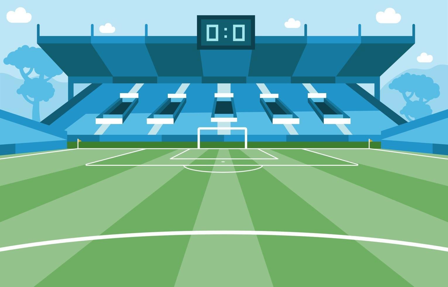 fondo del estadio de futbol vector