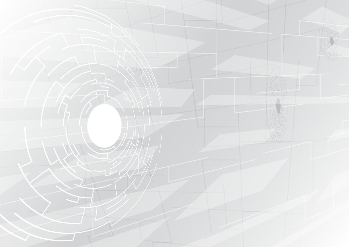 Perspective HUD circle. Abstract technology background vector