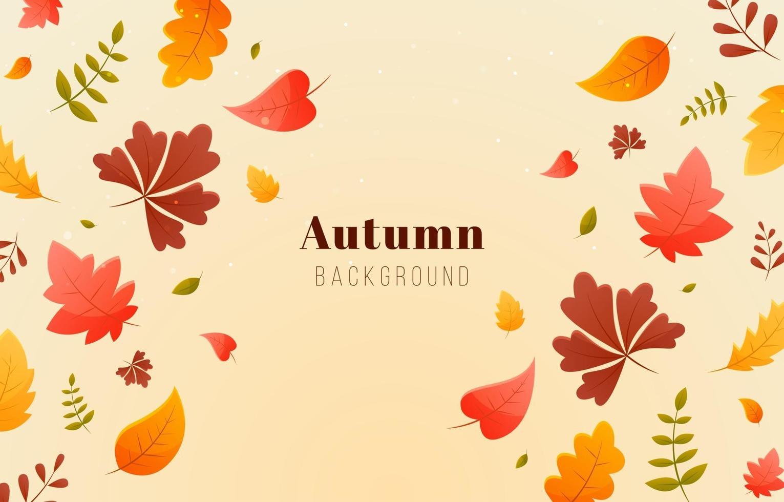 Autumn Foliage Background vector