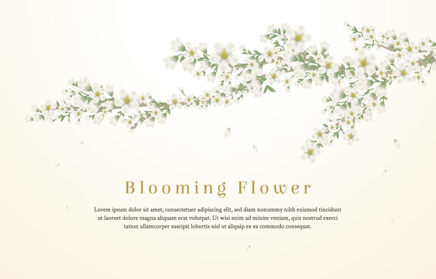 Blooming Flower Background vector