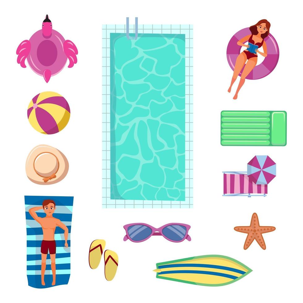 Swimming Element Collection vector