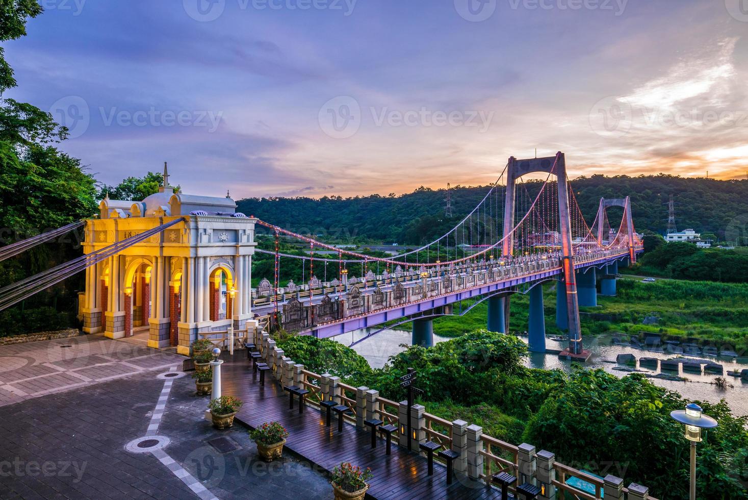 Daxi suspension bridge in Taoyuan, Taiwan photo