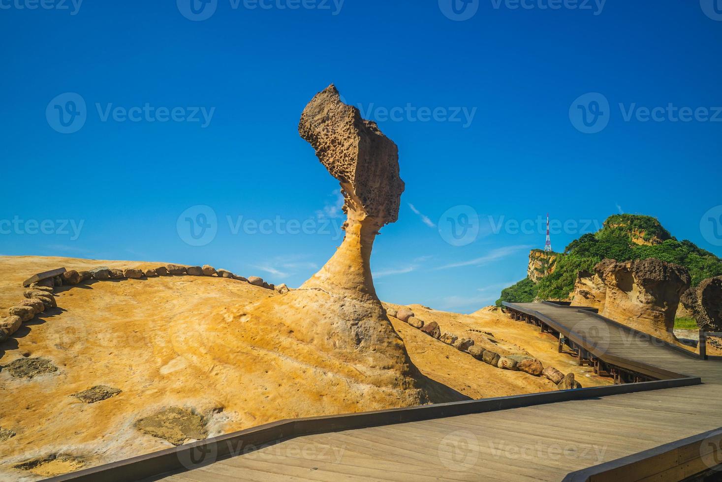 Queen Head en Yehliu Geopark, New Taipei City, Taiwán foto