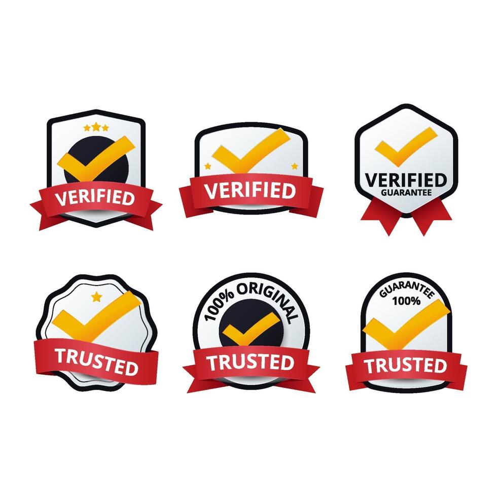 Verified Badge Collection vector