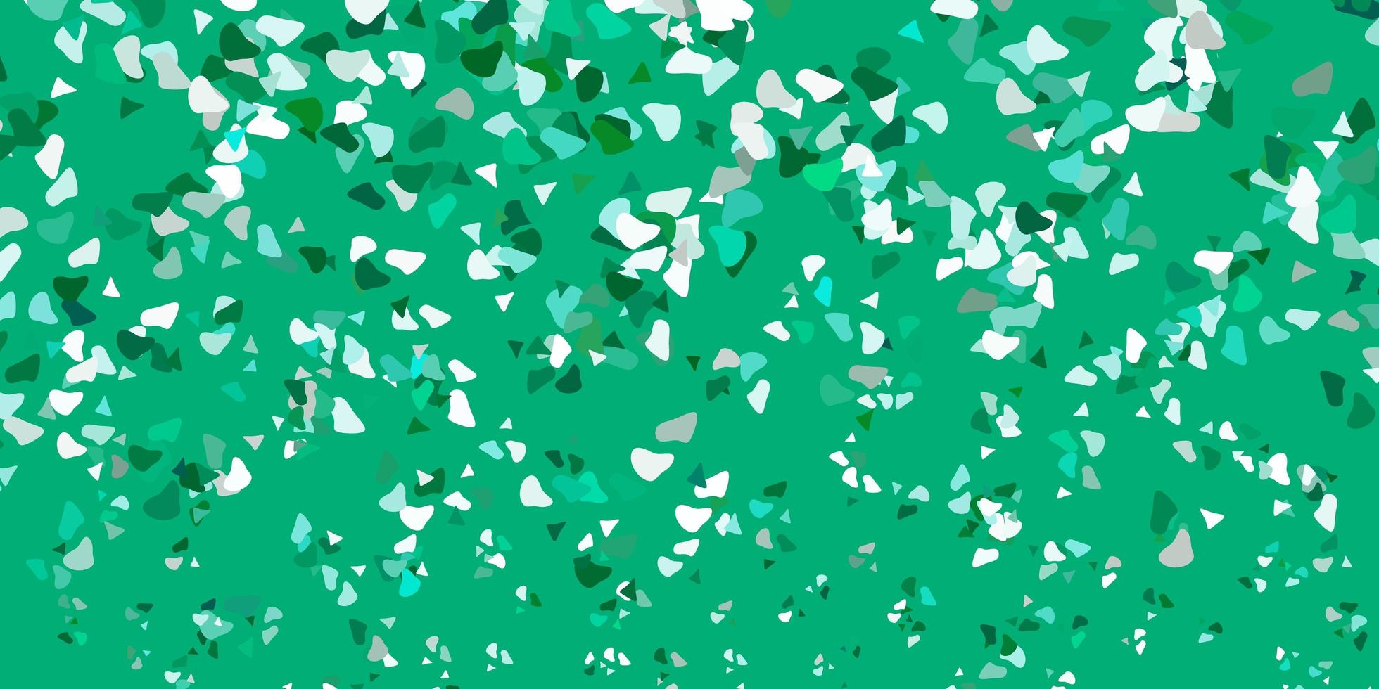 plantilla de vector verde claro con formas abstractas.