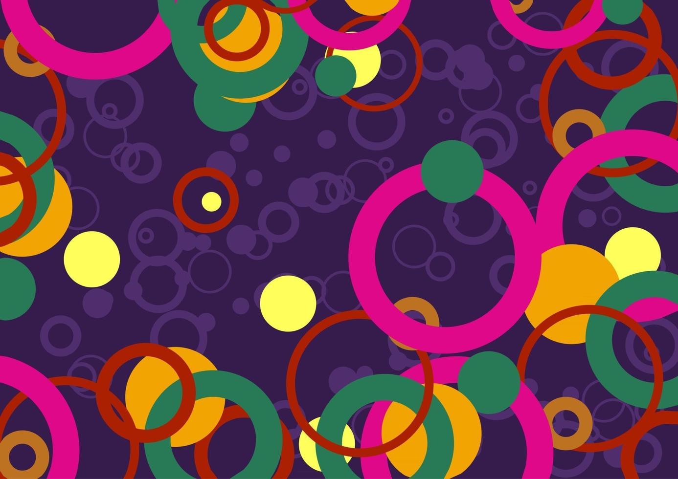 Funky Circles and Rings vector