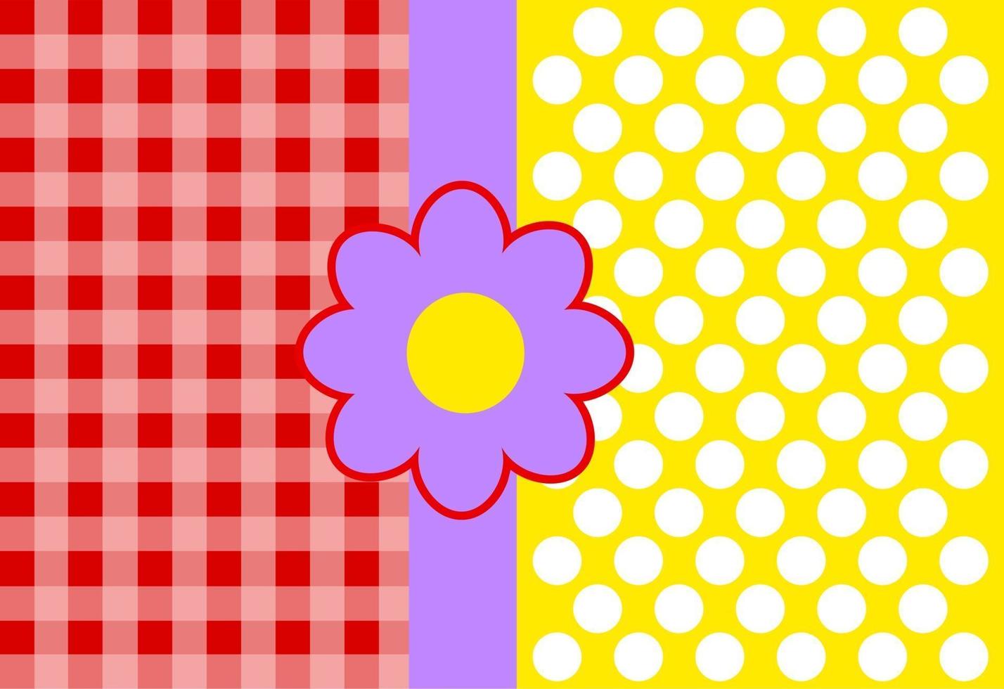 Gingham Polka Dot Pattern vector