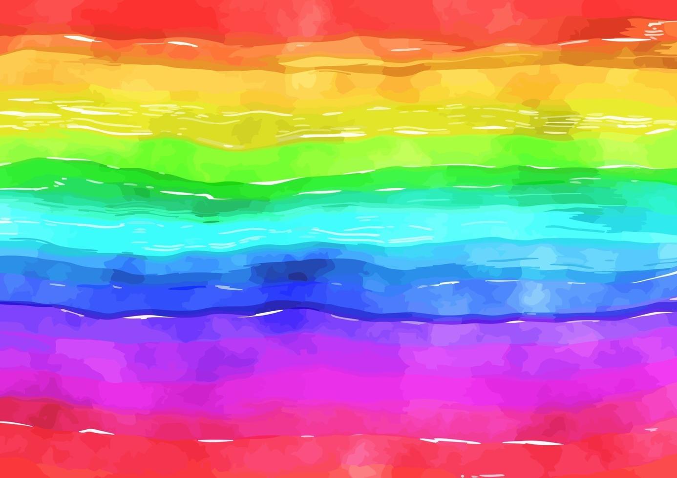 textura de arte de acuarela de arco iris vector